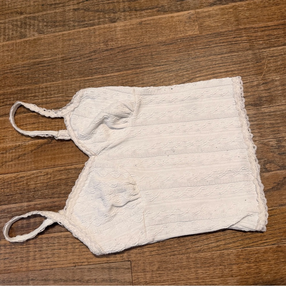 No Boundaries White Lace Tank Top